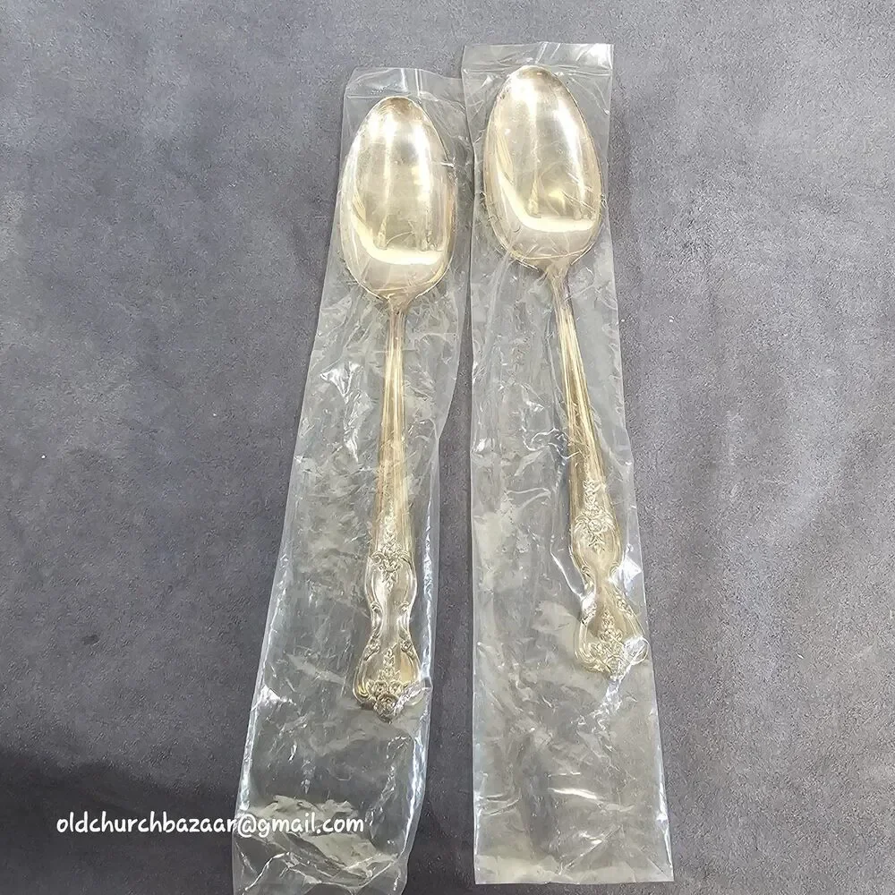 2pcs WM Rogers Extra Plate Magnolia Inspiration Lot Of 2 Serving Spoons